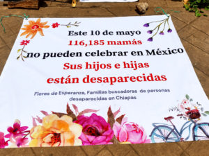 Actividades por nuestros desaparecidos en el marco del día de la Madre, San Cristóbal de las Casas, mayo de 2024 © SIPAZ