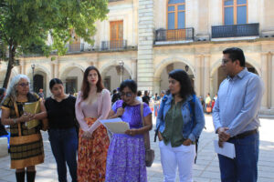 La activista zapoteca defensora de los Derechos Humanos, Silvia Pérez Yescas denunció múltiples agresiones y amenazas por parte de grupos locales armados comandados por César Pulido Herrera, funcionario del Instituto Nacional de Pueblos Indígenas © EDUCA