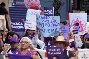 Manifestación contra los feminicidios en Oaxaca © Consorcio Oaxaca