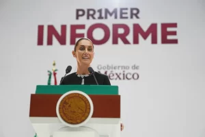 Claudia Sheinbaum presentó su primer informe de gobierno en México. 1º de septiembre de 2025, Palacio Nacional © defonline.com.ar