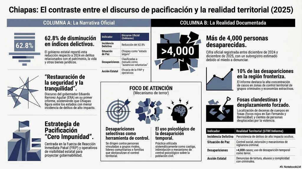 Infografía creada con asistencia de IA - NotebookLM © SIPAZ