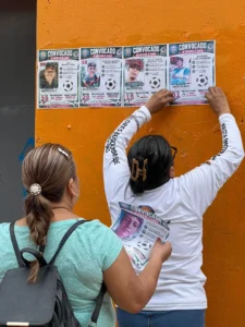 Movilizaciones de colectivos de Madres Buscadores en el marco del Mundial, junio de 2026 © SIPAZ